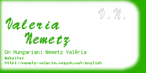 valeria nemetz business card